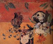 Paul Gauguin There Ukiyoe flower background Sweden oil painting artist
